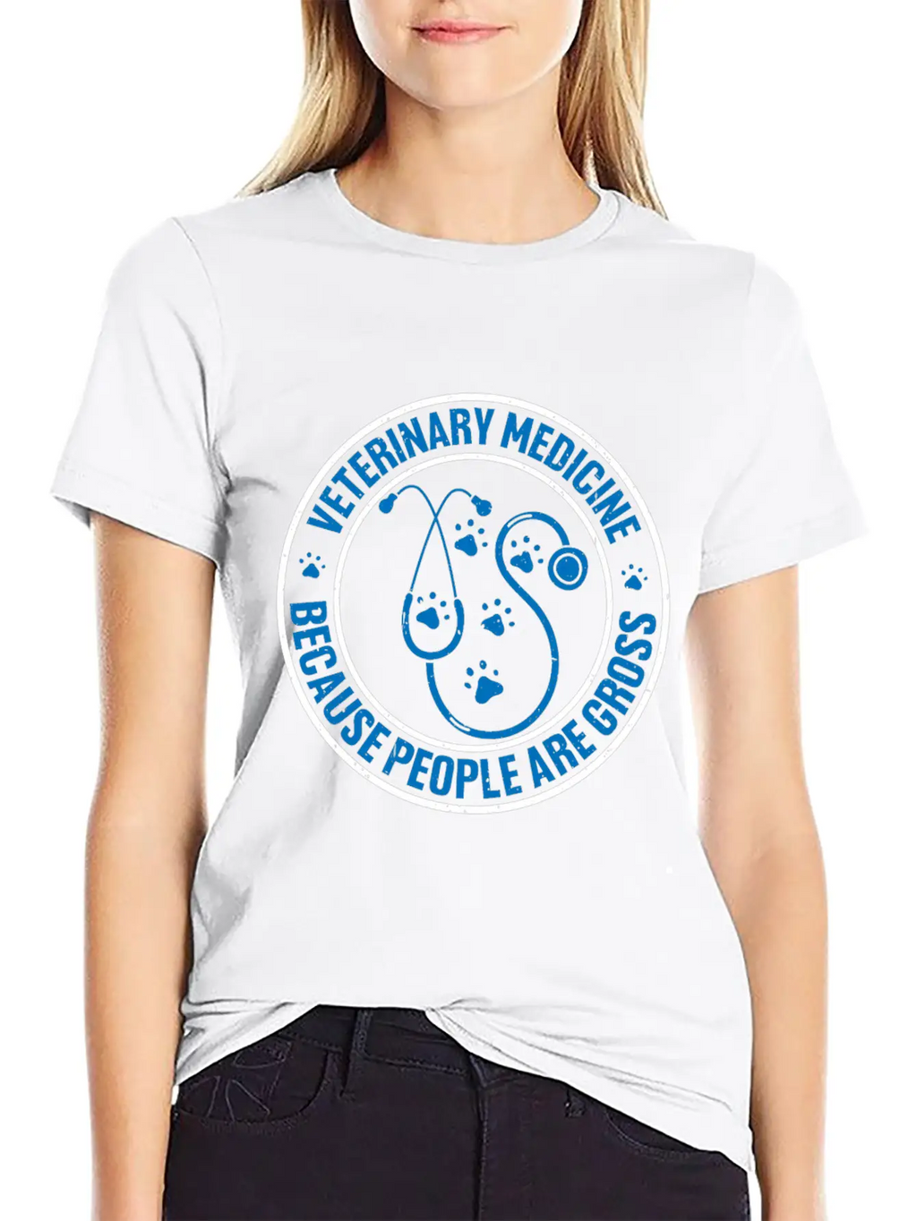 Veterinary Medicine Because People Are Gross 12 Unisex Casual T-Shirt – Clean Design For Daily Comfort