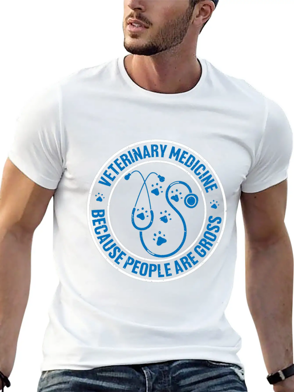 Veterinary Medicine Because People Are Gross 12 Unisex Casual T-Shirt – Clean Design For Daily Comfort