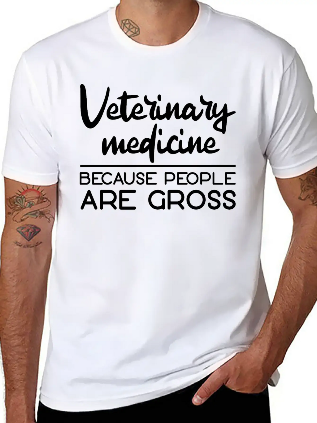 Veterinary Medicine Because People Are Gross 3 Essential Cotton Tee For Daily Outfits – Unisex Style