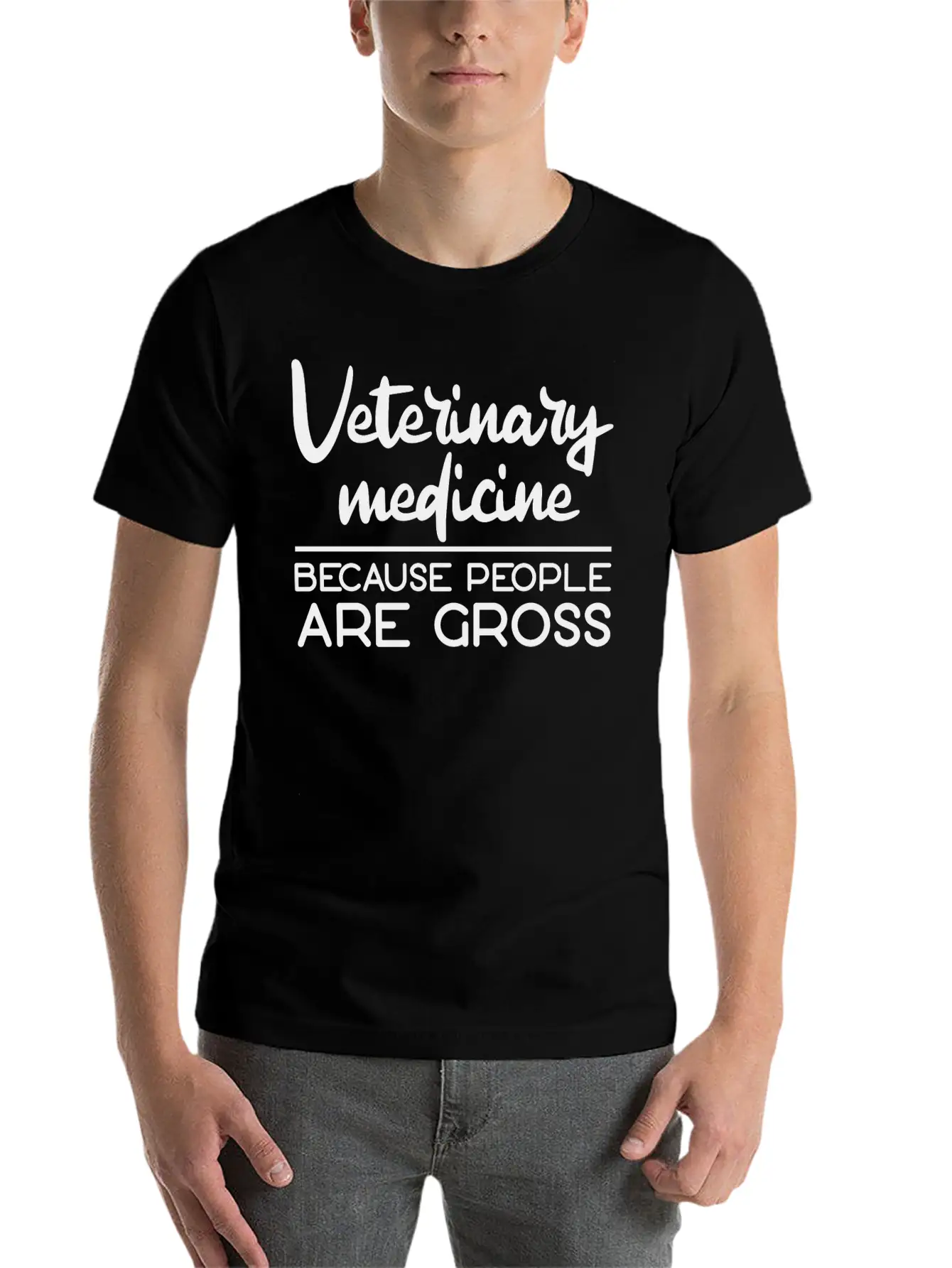 Veterinary Medicine Because People Are Gross 3 Essential Cotton Tee For Daily Outfits – Unisex Style