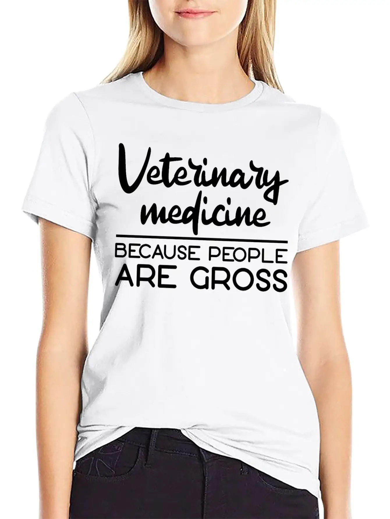 Veterinary Medicine Because People Are Gross 3 Essential Cotton Tee For Daily Outfits – Unisex Style