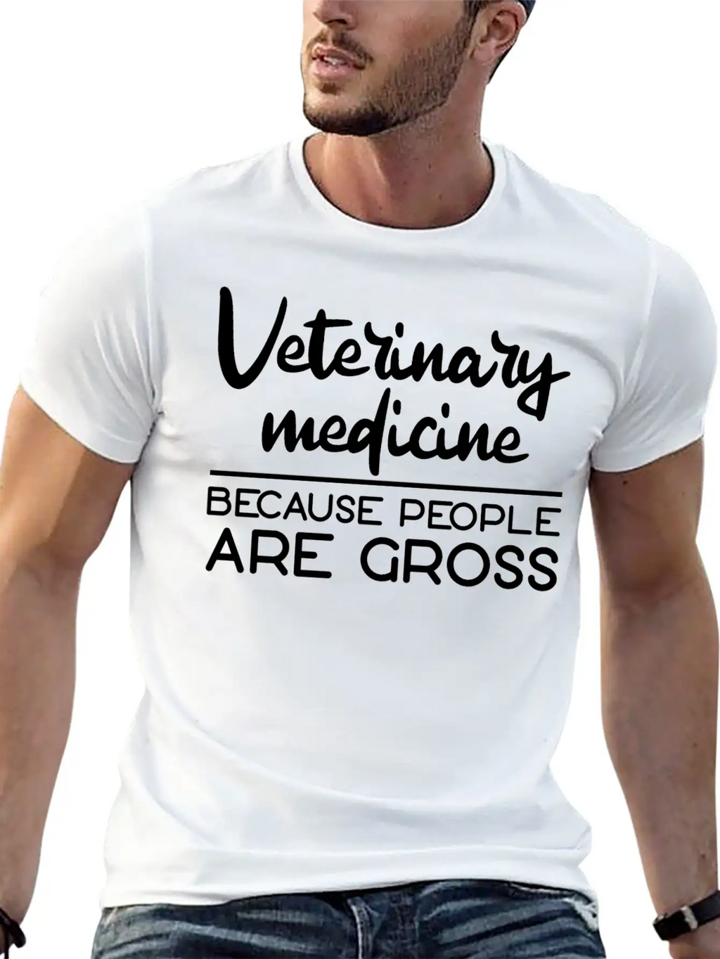 Veterinary Medicine Because People Are Gross 3 Essential Cotton Tee For Daily Outfits – Unisex Style