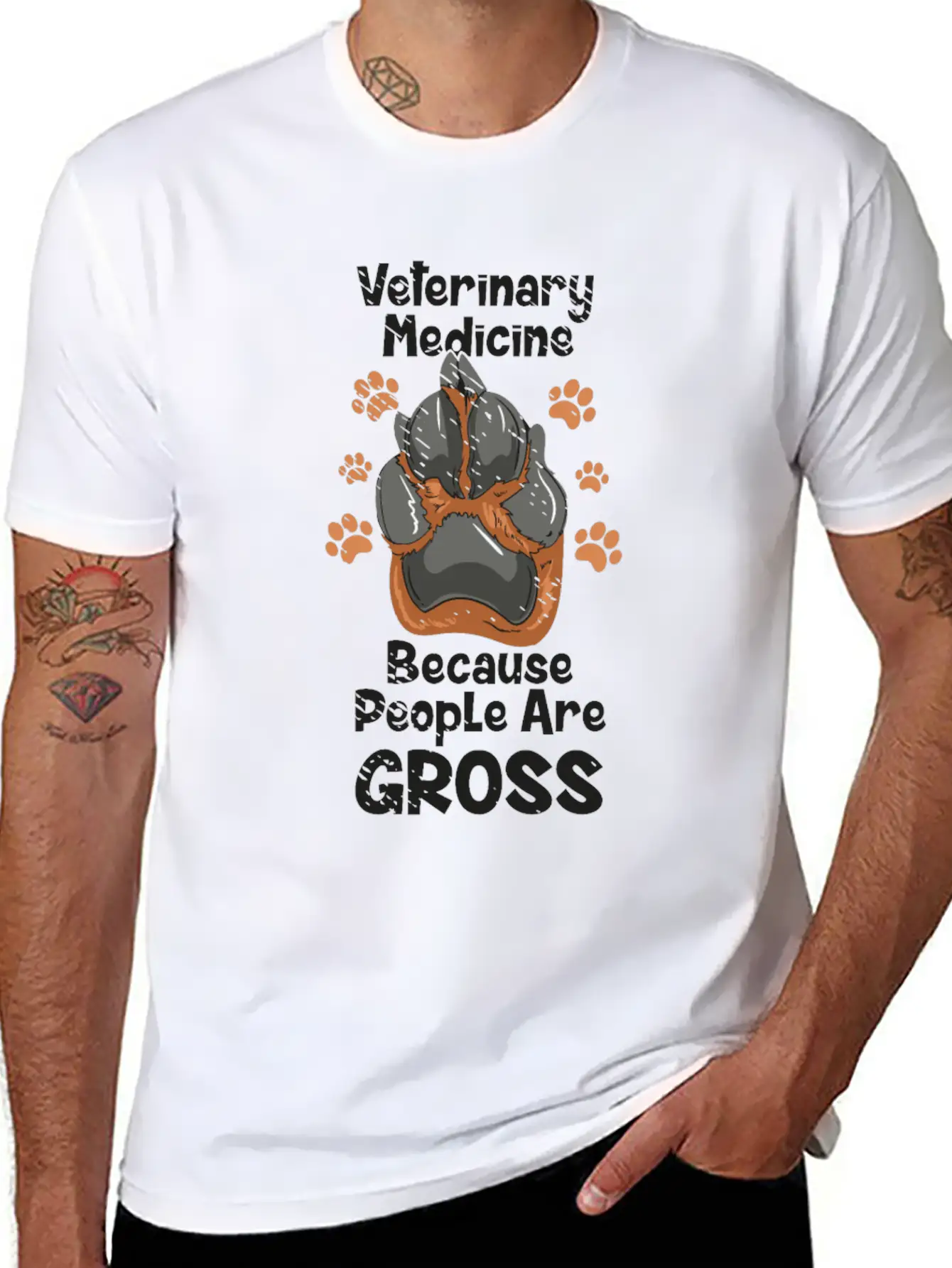 Veterinary Medicine Vet Tech Veterinary Essential Cotton Tee For Daily Outfits – Unisex Style