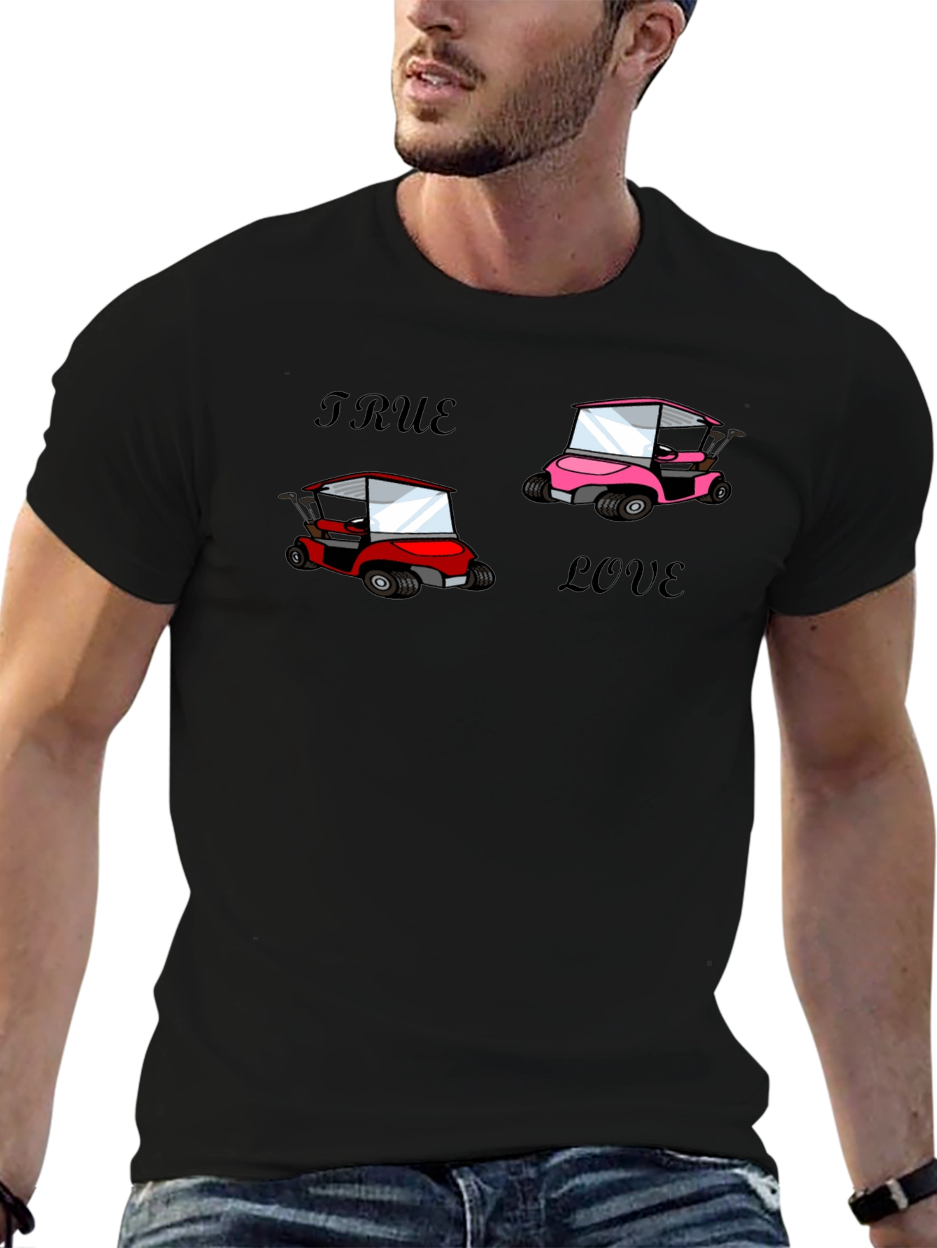 True Love Golf Cart Couple T-Shirt