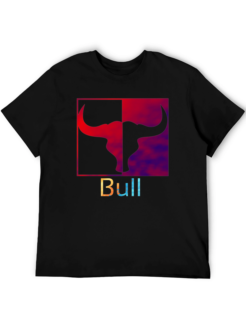 Bold Bull Graphic Tee - Stylish Mens Black T-Shirt