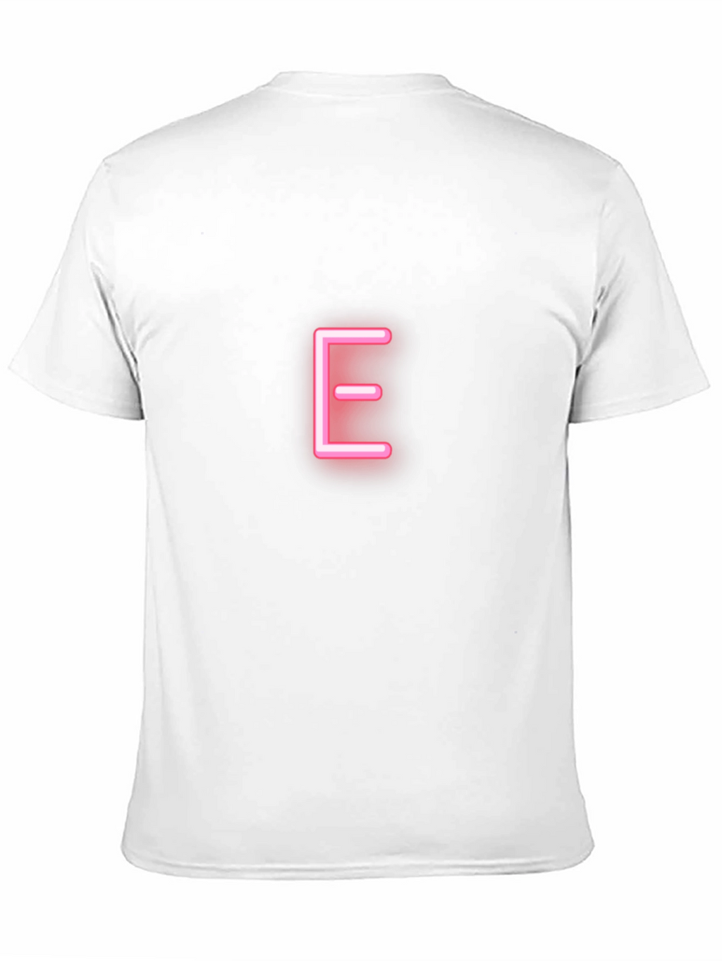 Neon Letter E T-Shirt - Black