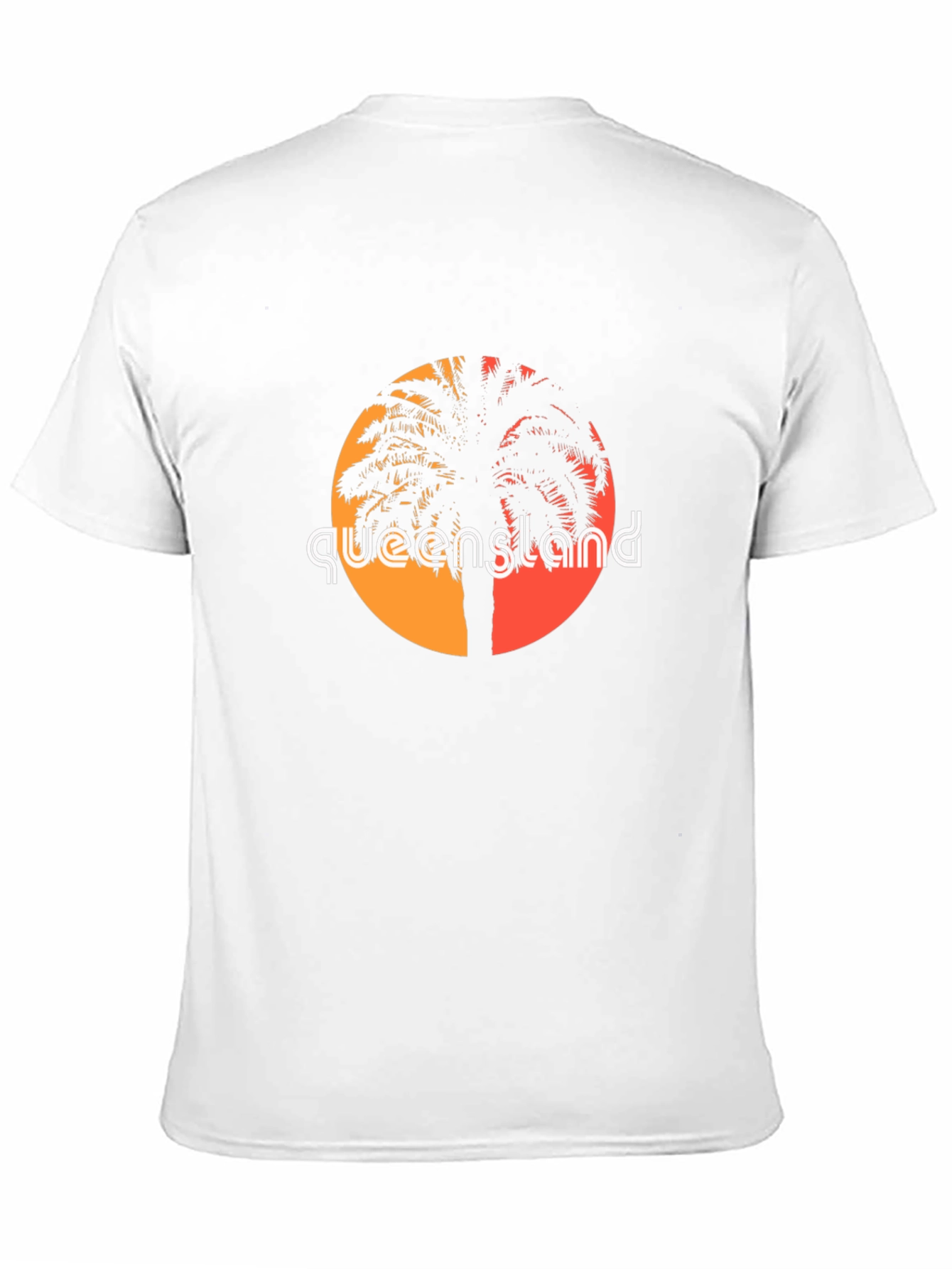Queensland Palm Tree Black T-Shirt