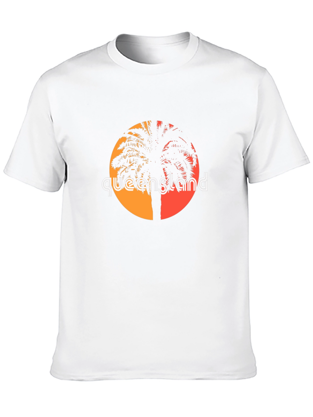 Queensland Palm Tree Black T-Shirt
