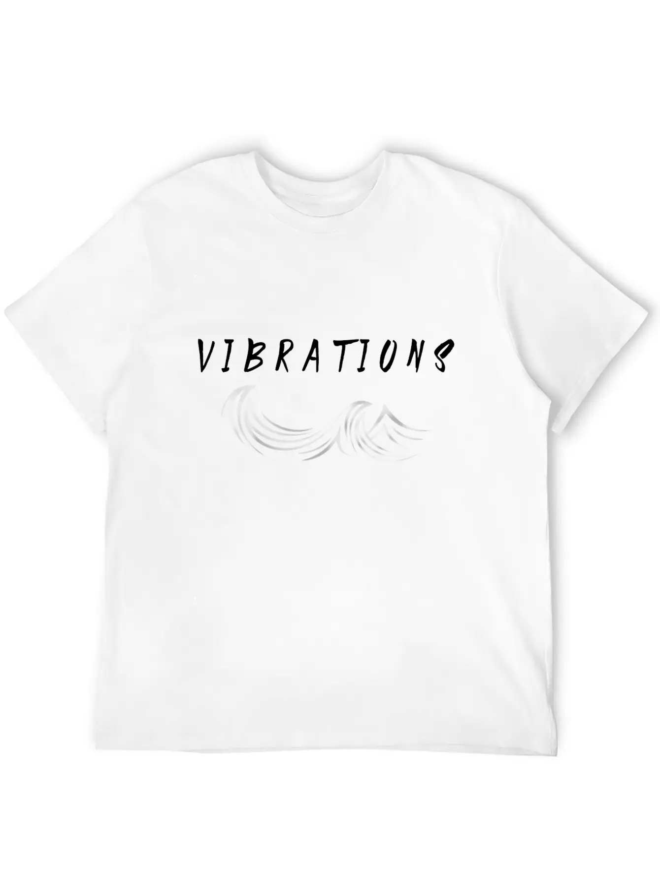 "Vibrations" Abstract Design. Breathable Soft Cotton T-Shirt – Timeless Casual Look