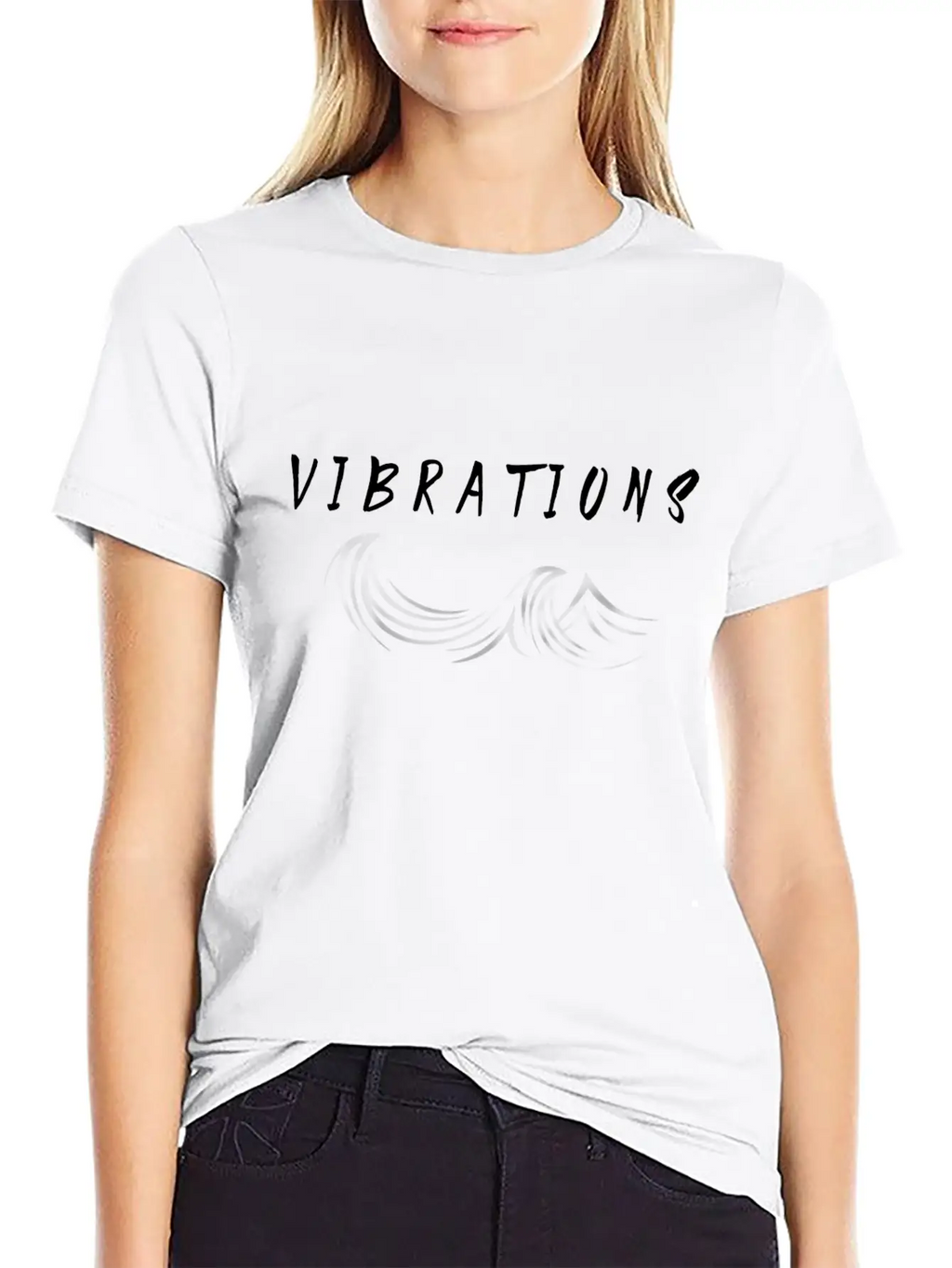 "Vibrations" Abstract Design. Breathable Soft Cotton T-Shirt – Timeless Casual Look