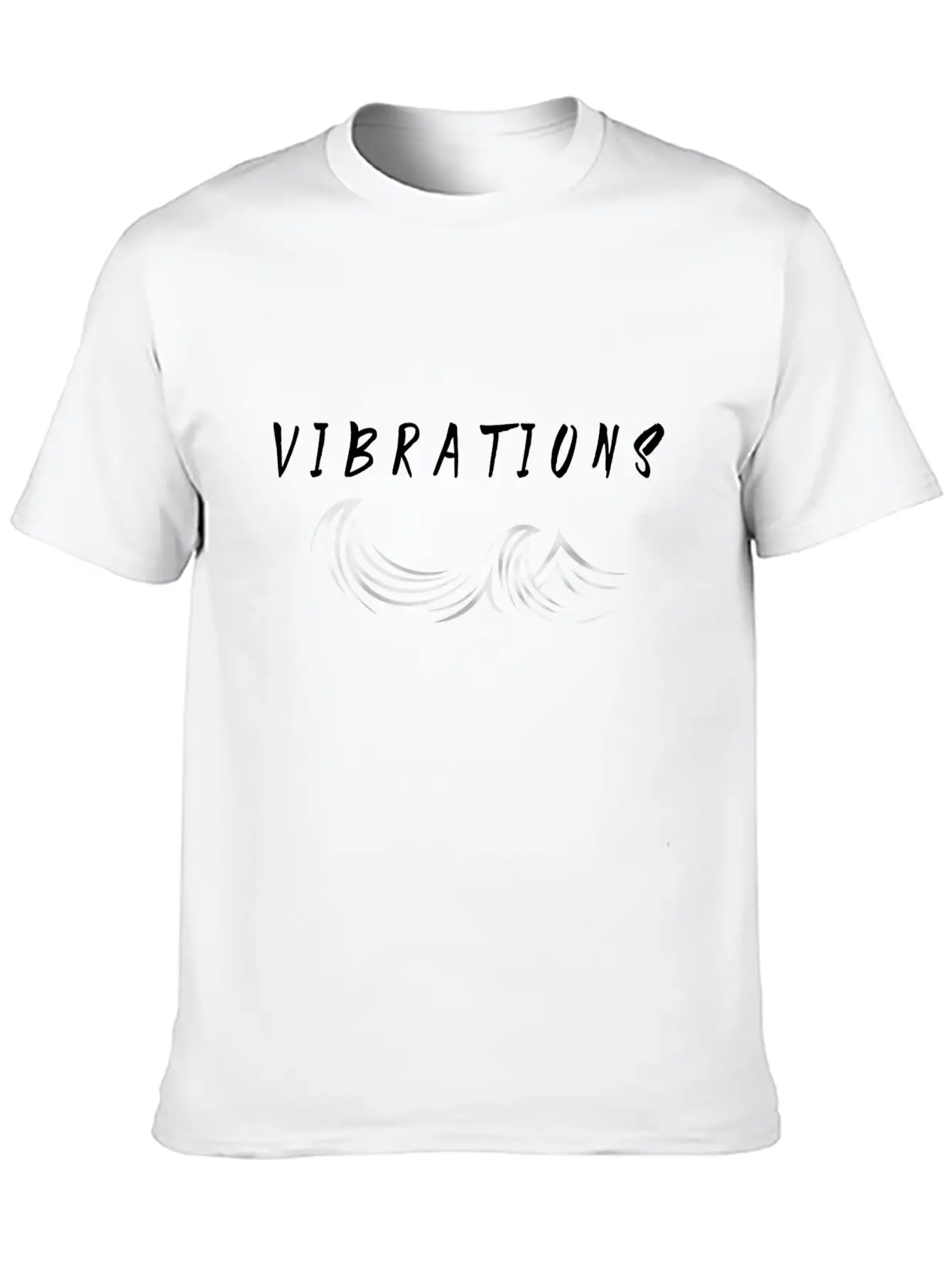 "Vibrations" Abstract Design. Breathable Soft Cotton T-Shirt – Timeless Casual Look
