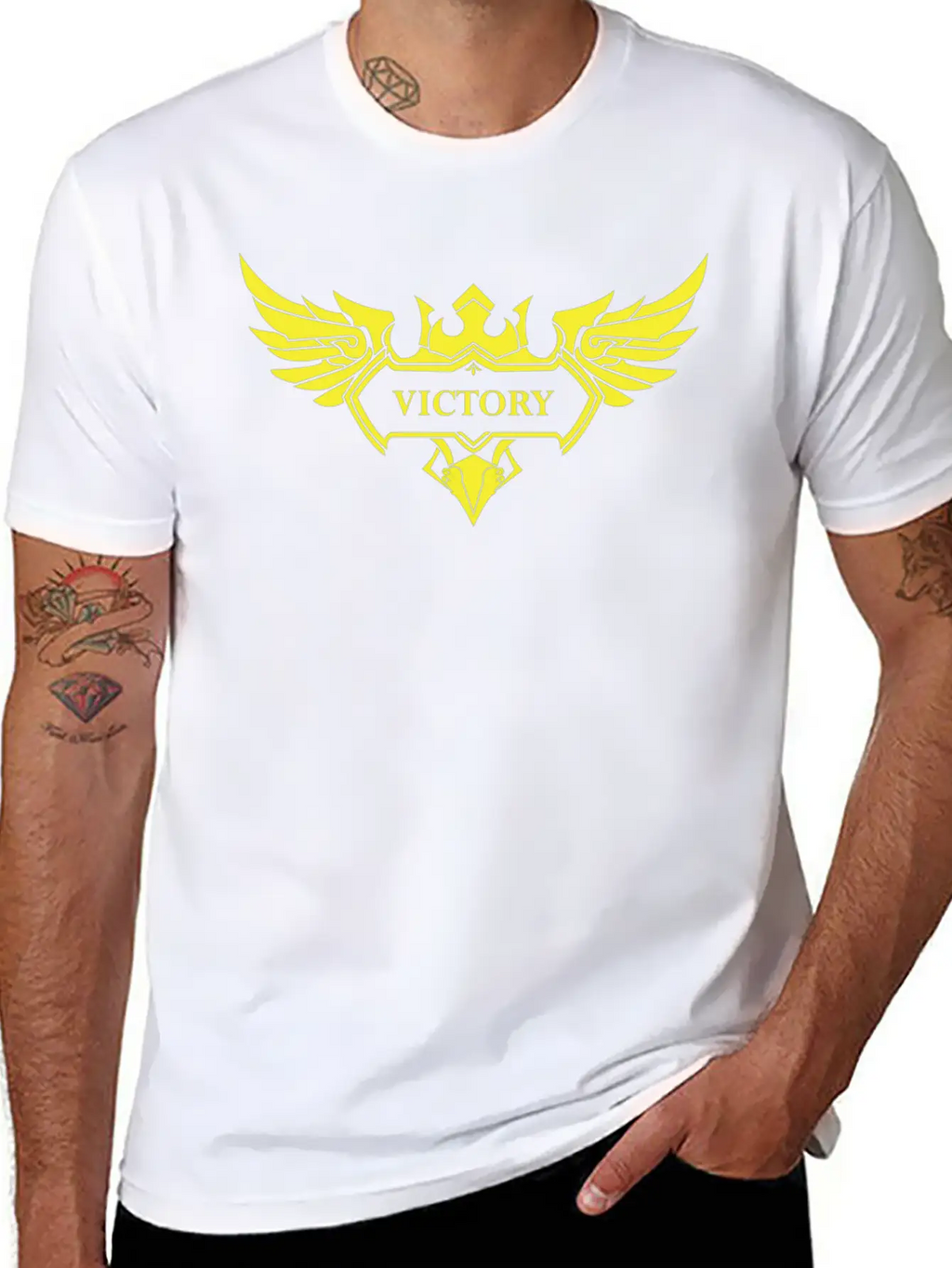 VICTORY Basic Graphic T-Shirt – Daily Comfort In Soft Cotton