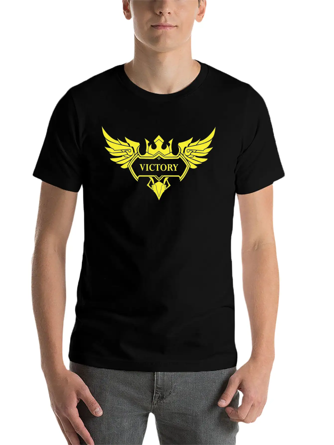 VICTORY Basic Graphic T-Shirt – Daily Comfort In Soft Cotton
