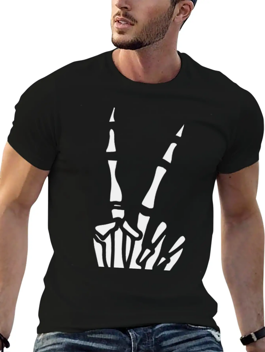 Victory Bones Design Relaxed Everyday Tee – Lightweight And Durable Cotton