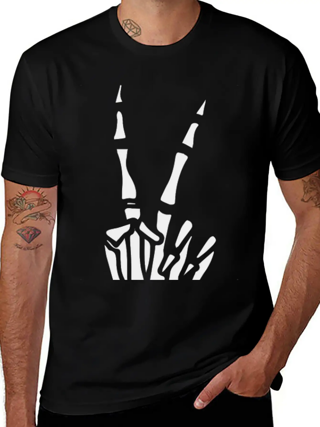 Victory Bones Design Timeless Short Sleeve Tee – Comfy And Minimalist Design