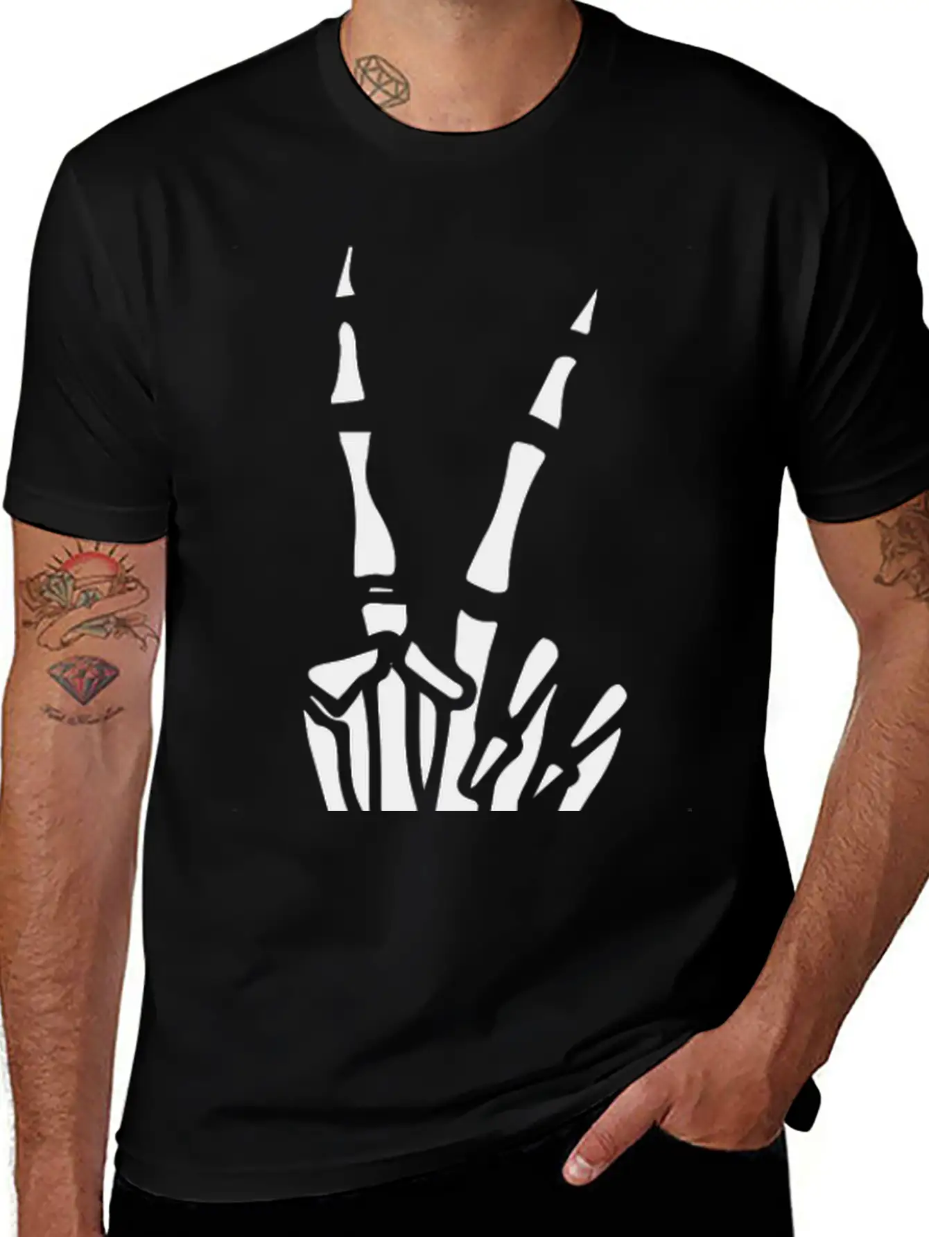 Victory Bones Design Timeless Short Sleeve Tee – Comfy And Minimalist Design