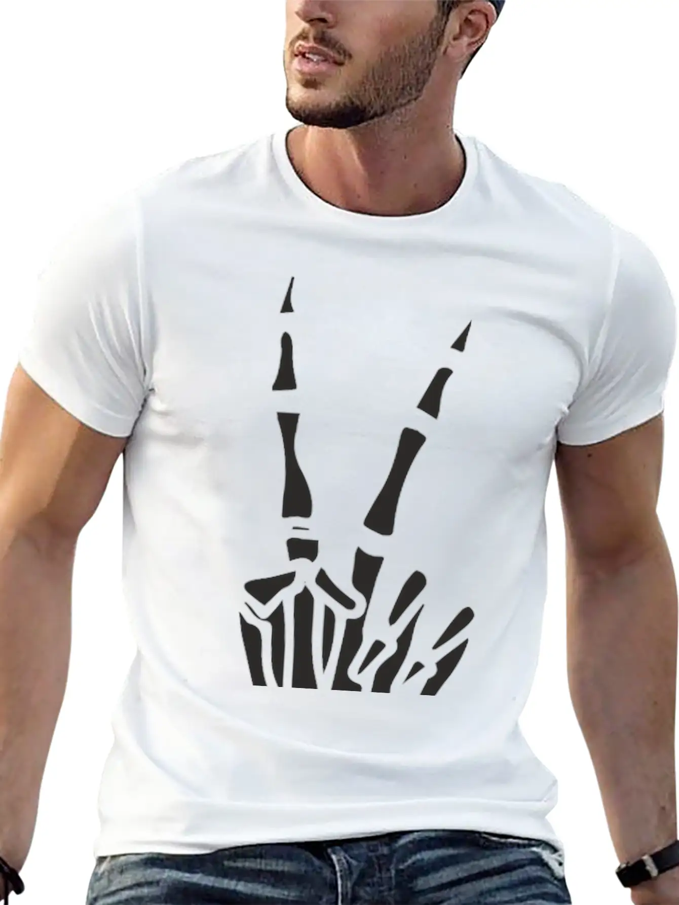 Victory Bones Design Timeless Short Sleeve Tee – Comfy And Minimalist Design