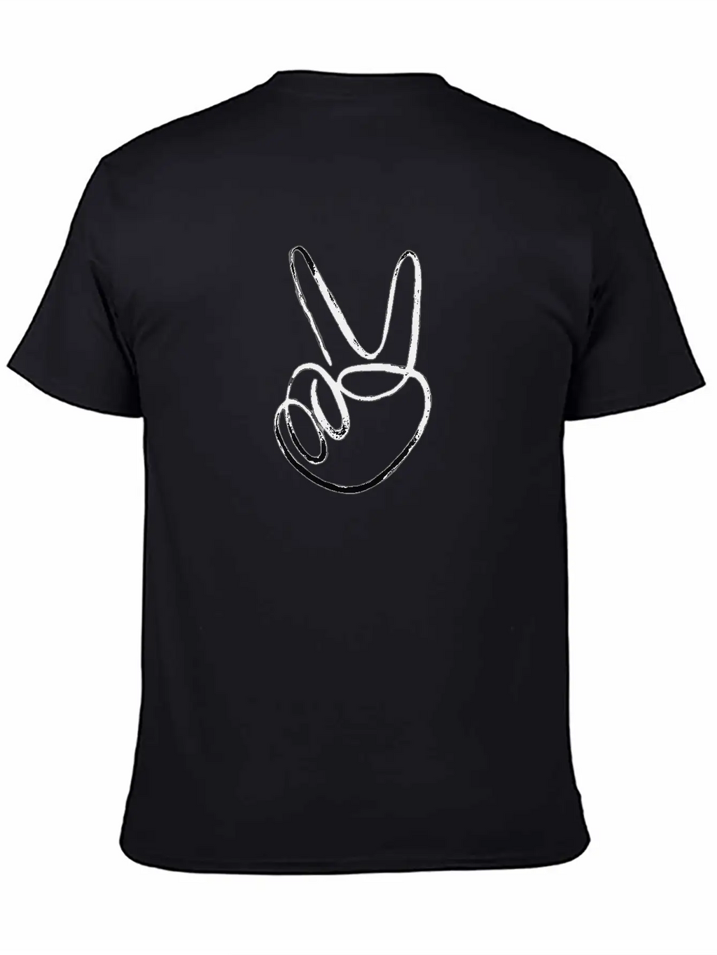Victory Sign, V Sign Classic Cotton Tee – Unisex Comfort For Any Season