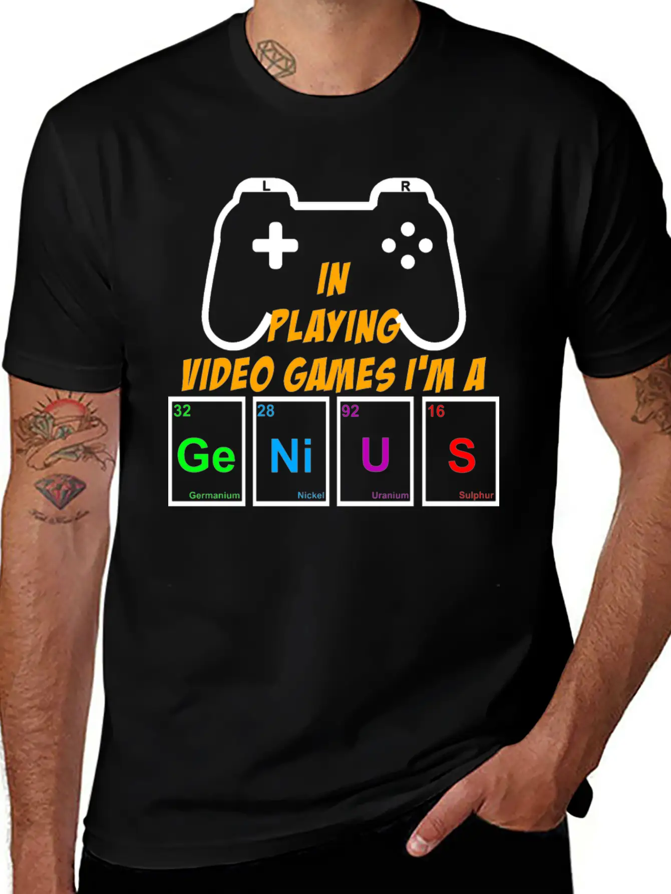 Video Games Periodically Nerd Gamer Gaming Genius Basic Graphic T-Shirt – Daily Comfort In Soft Cotton