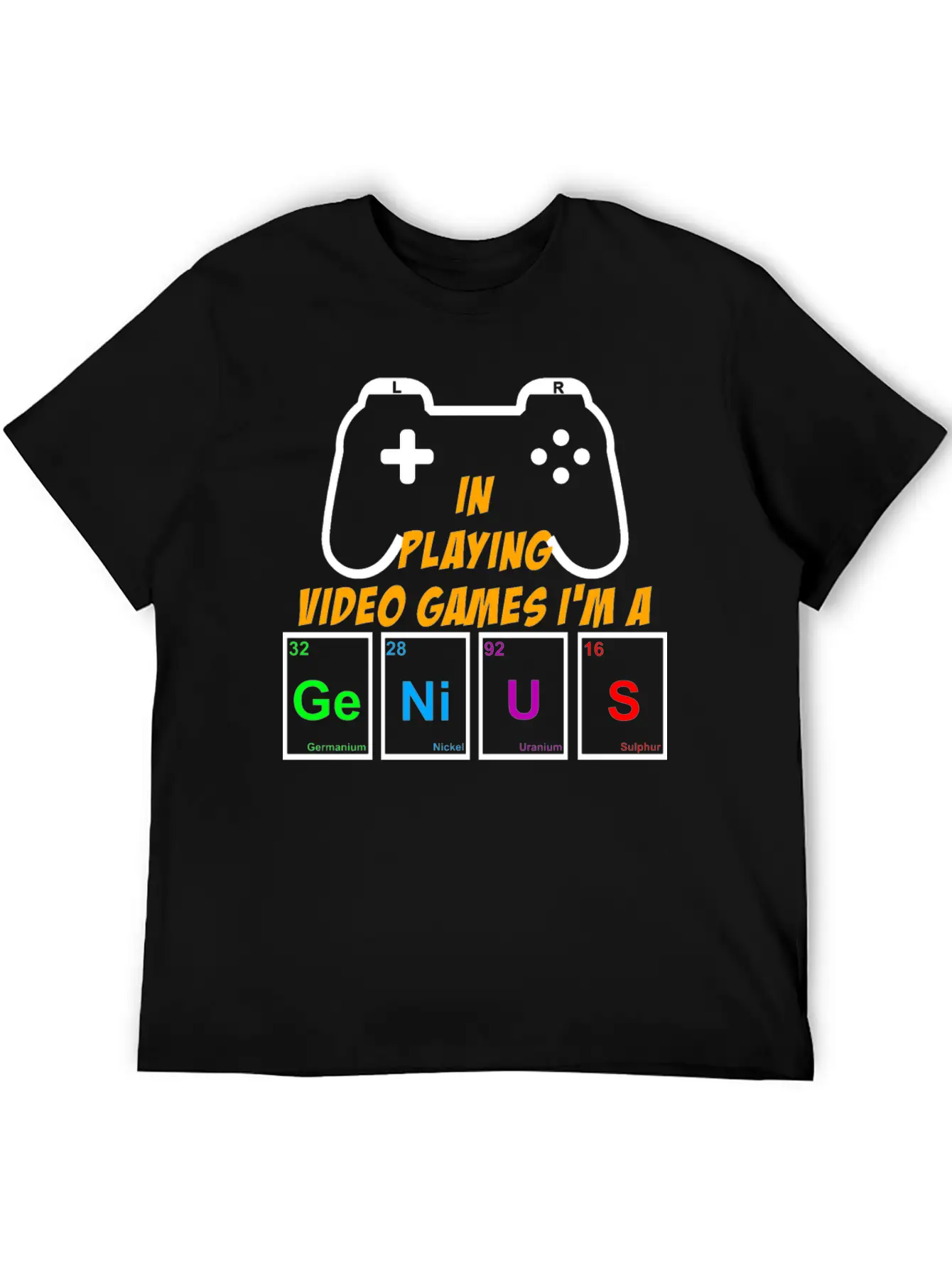 Video Games Periodically Nerd Gamer Gaming Genius Basic Graphic T-Shirt – Daily Comfort In Soft Cotton