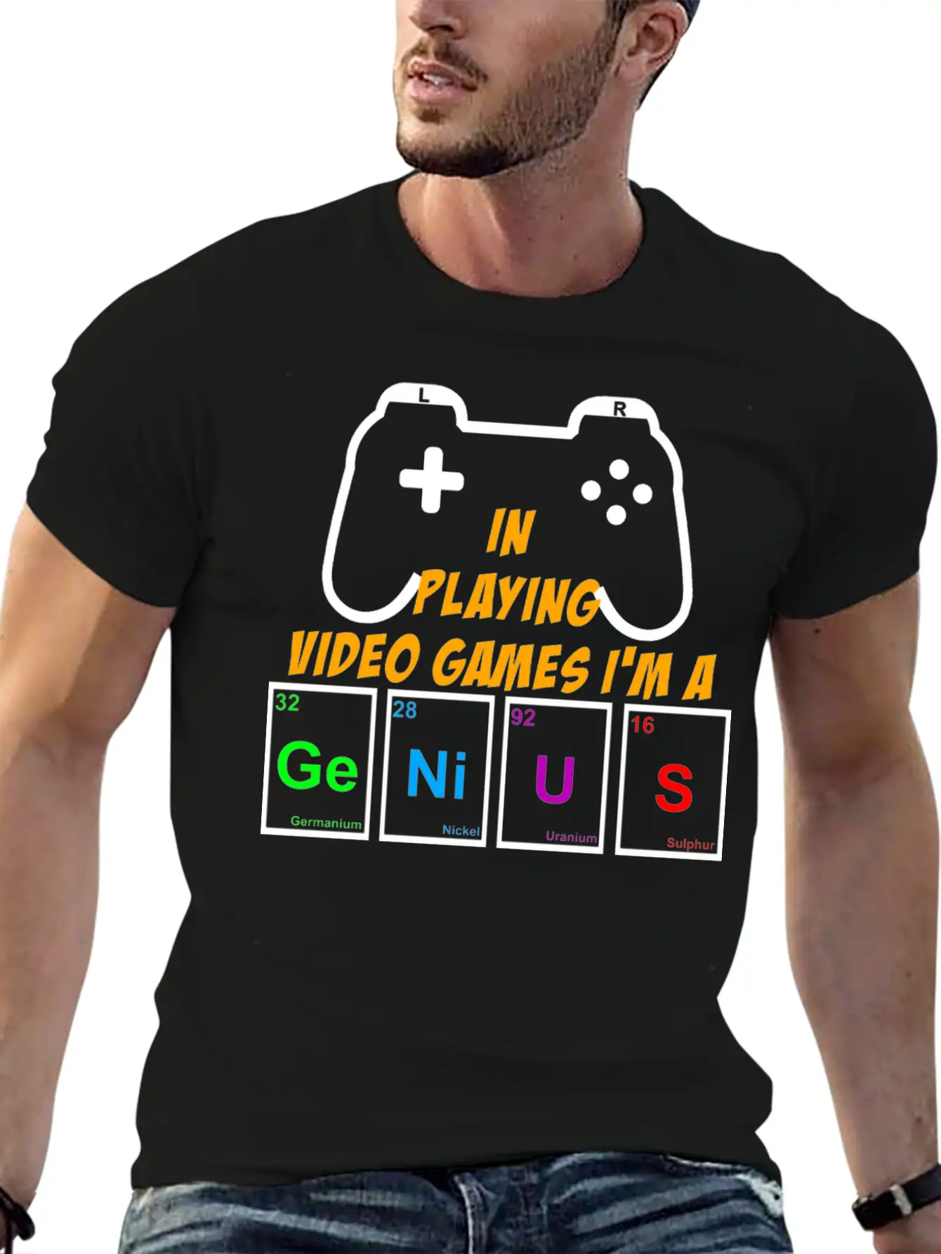 Video Games Periodically Nerd Gamer Gaming Genius Basic Graphic T-Shirt – Daily Comfort In Soft Cotton