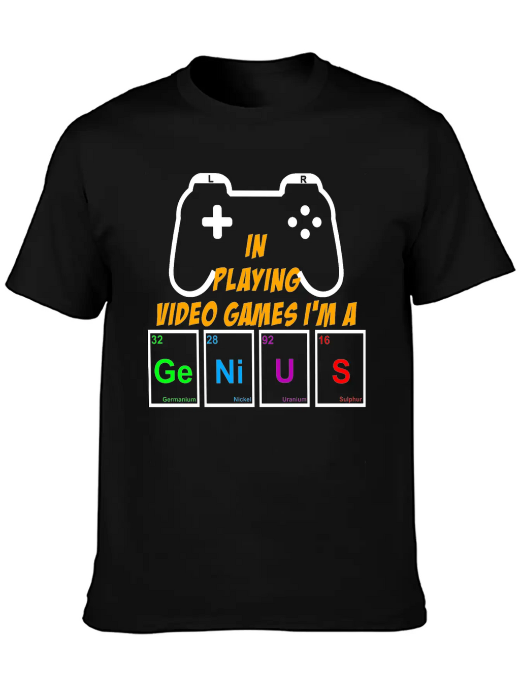 Video Games Periodically Nerd Gamer Gaming Genius Basic Graphic T-Shirt – Daily Comfort In Soft Cotton