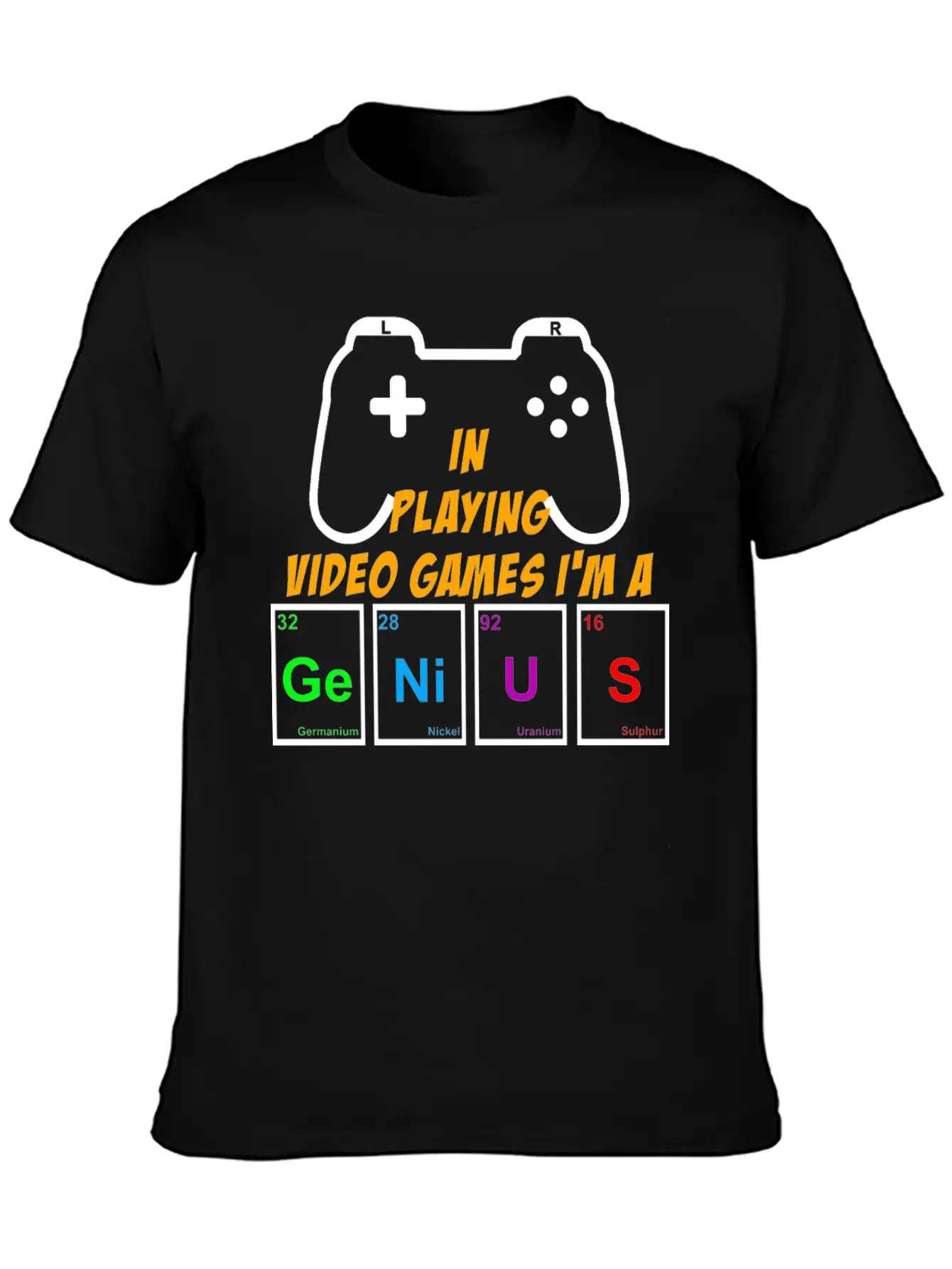 Video Games Periodically Nerd Gamer Gaming Genius Basic Graphic T-Shirt – Daily Comfort In Soft Cotton