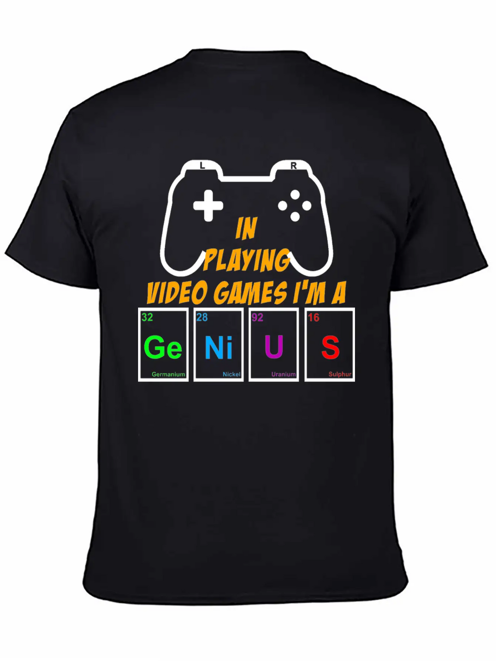 Video Games Periodically Nerd Gamer Gaming Genius Basic Graphic T-Shirt – Daily Comfort In Soft Cotton