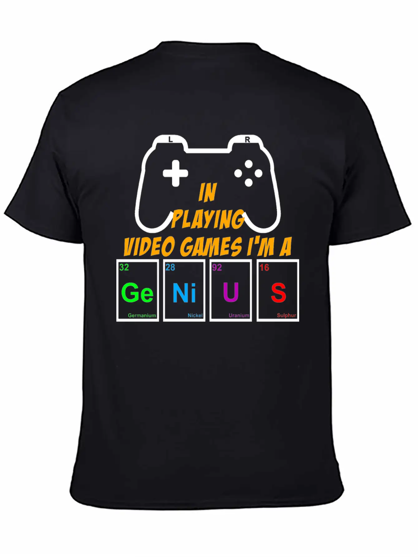 Video Games Periodically Nerd Gamer Gaming Genius Basic Graphic T-Shirt – Daily Comfort In Soft Cotton