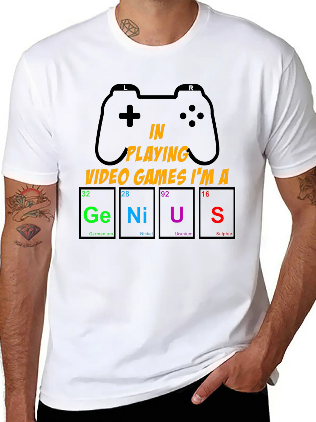 Video Games Periodically Nerd Gamer Gaming Genius Basic Graphic T-Shirt – Daily Comfort In Soft Cotton