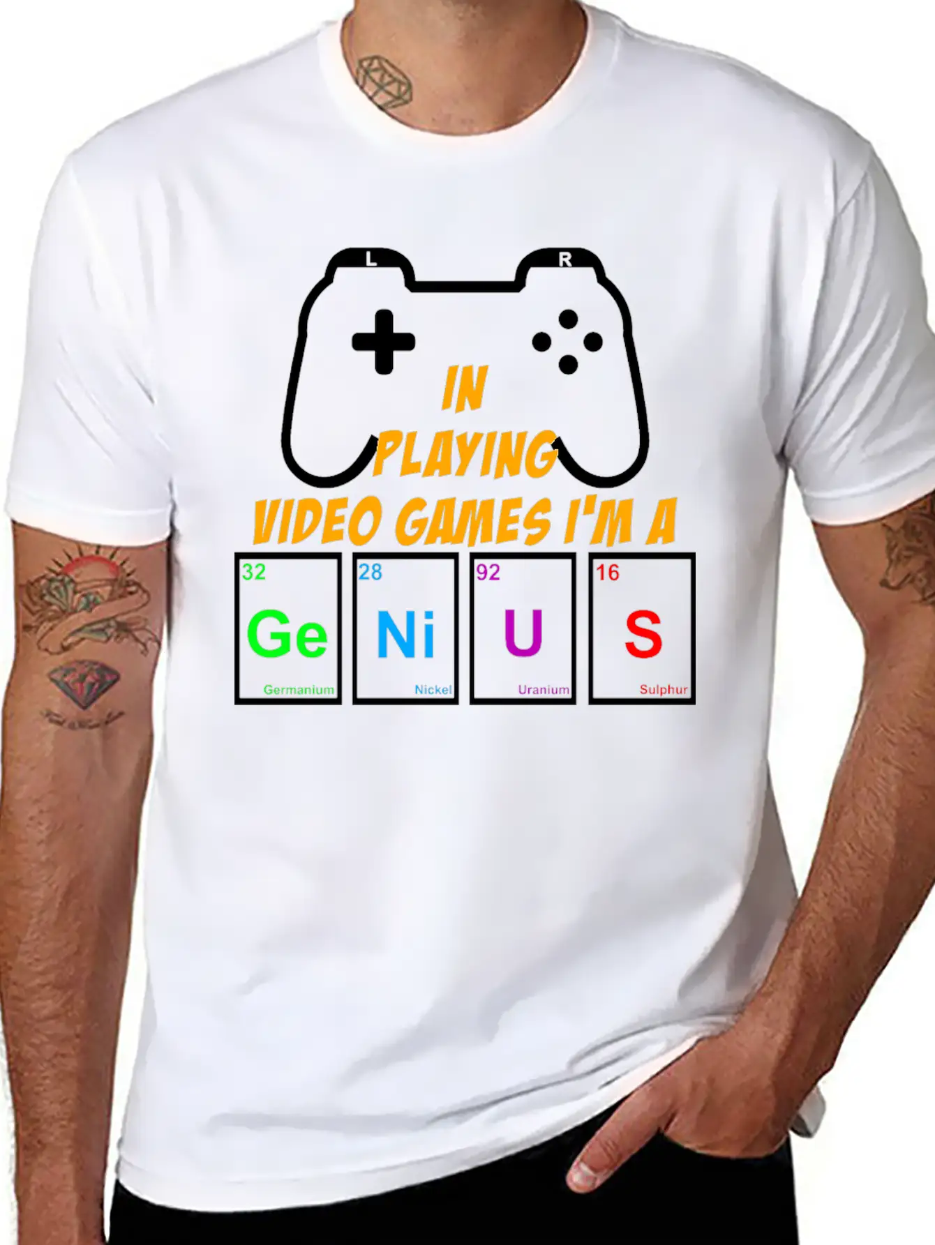 Video Games Periodically Nerd Gamer Gaming Genius Basic Graphic T-Shirt – Daily Comfort In Soft Cotton