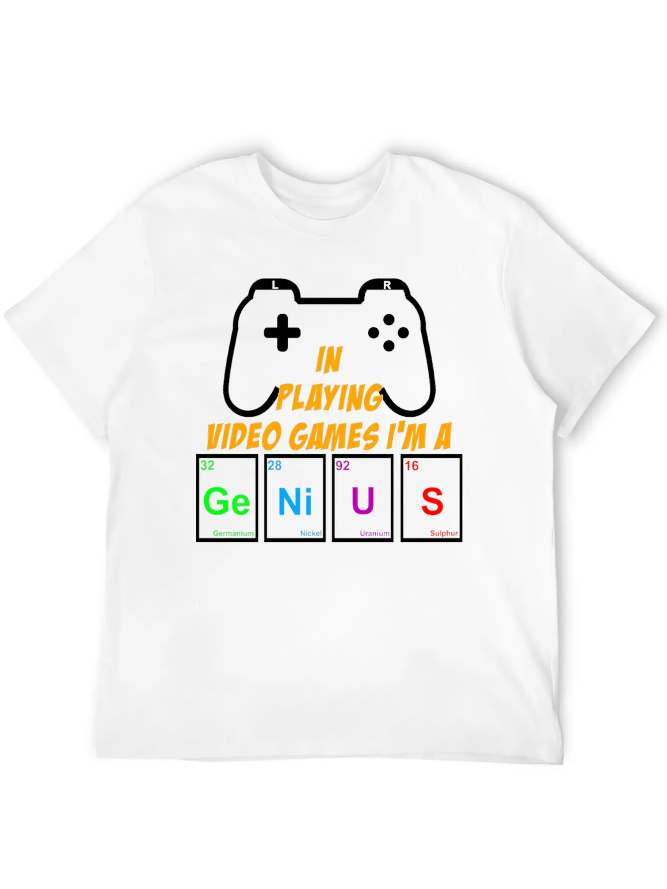 Video Games Periodically Nerd Gamer Gaming Genius Basic Graphic T-Shirt – Daily Comfort In Soft Cotton