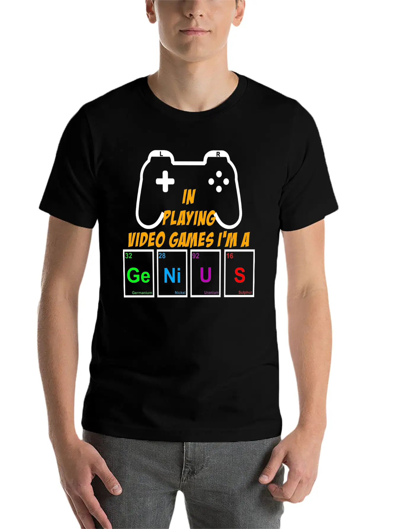 Video Games Periodically Nerd Gamer Gaming Genius Basic Graphic T-Shirt – Daily Comfort In Soft Cotton