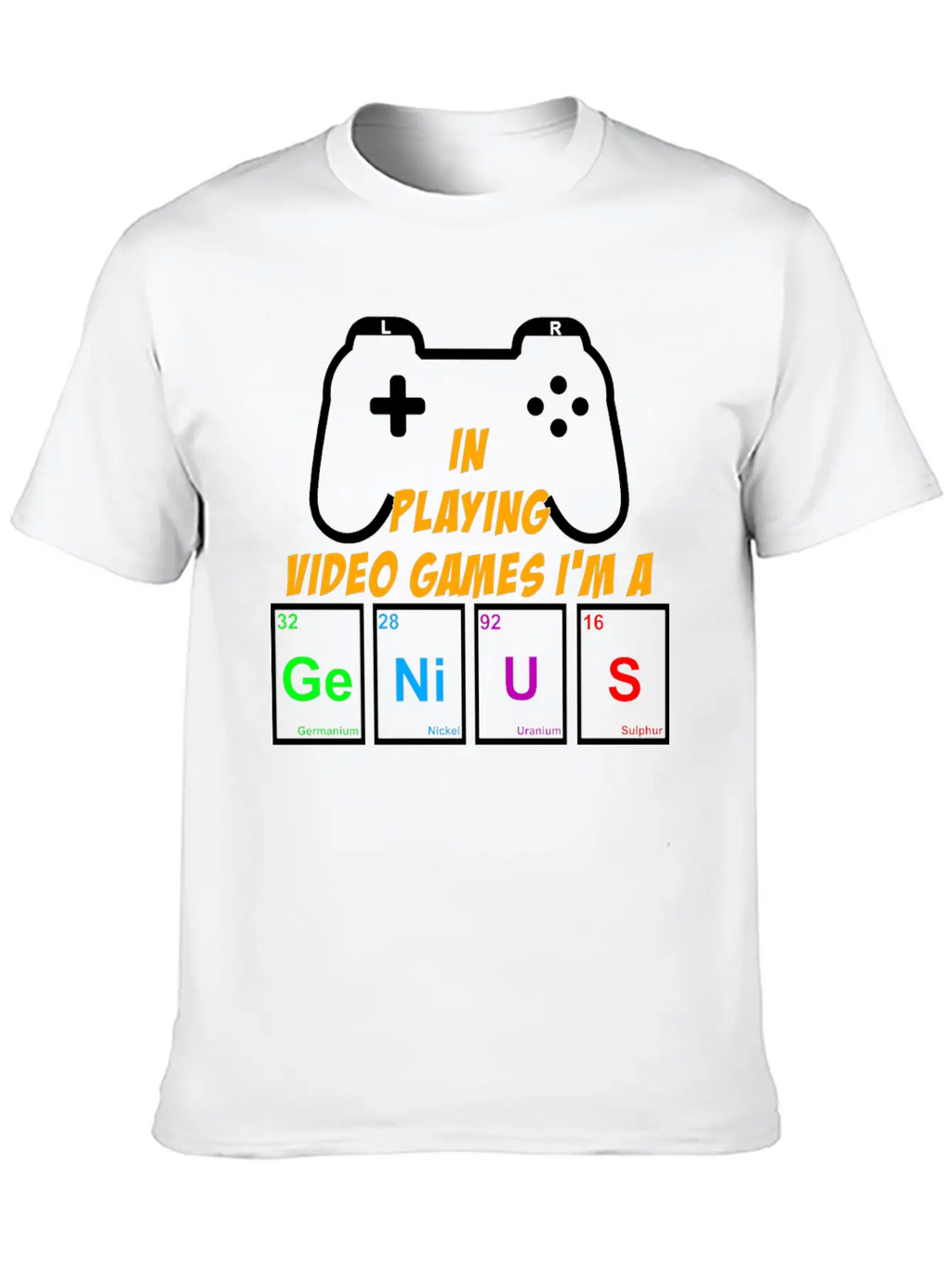Video Games Periodically Nerd Gamer Gaming Genius Basic Graphic T-Shirt – Daily Comfort In Soft Cotton