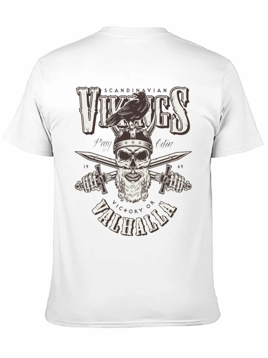 Viking Head Victory Or Valhalla Timeless Short Sleeve Tee – Comfy And Minimalist Design