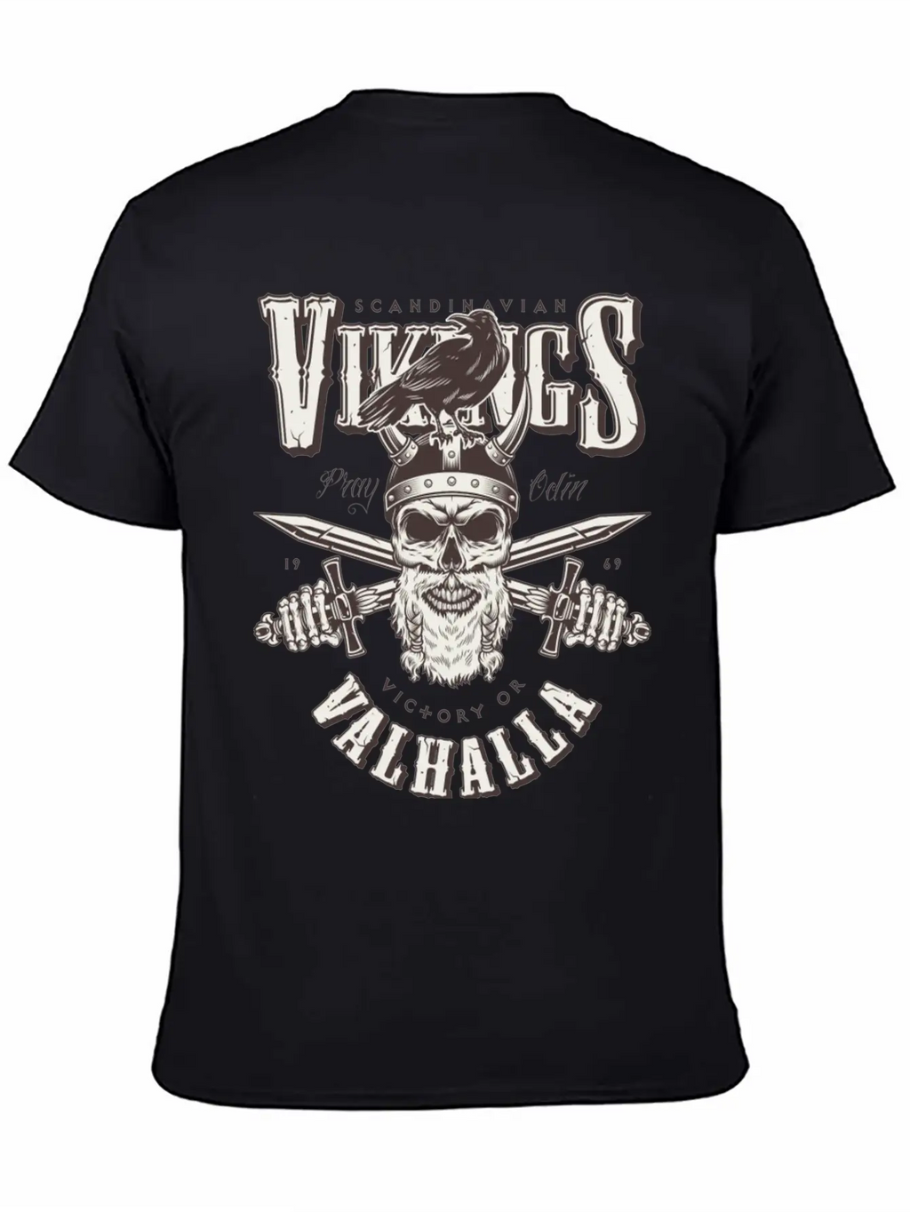 Viking Head Victory Or Valhalla Timeless Short Sleeve Tee – Comfy And Minimalist Design