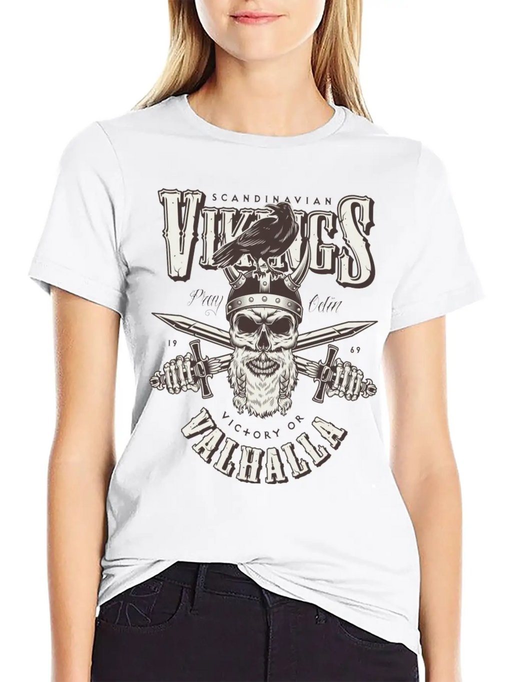 Viking Head Victory Or Valhalla Timeless Short Sleeve Tee – Comfy And Minimalist Design