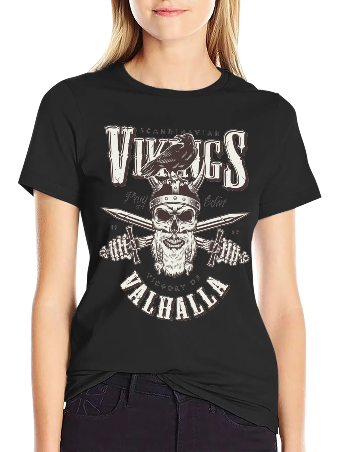 Viking Head Victory Or Valhalla Timeless Short Sleeve Tee – Comfy And Minimalist Design
