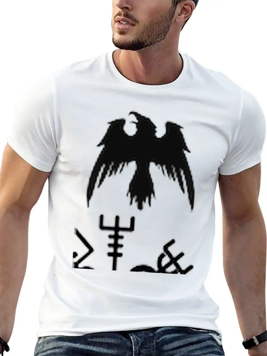 Viking Raven Wings Essential Cotton Tee For Daily Outfits – Unisex Style