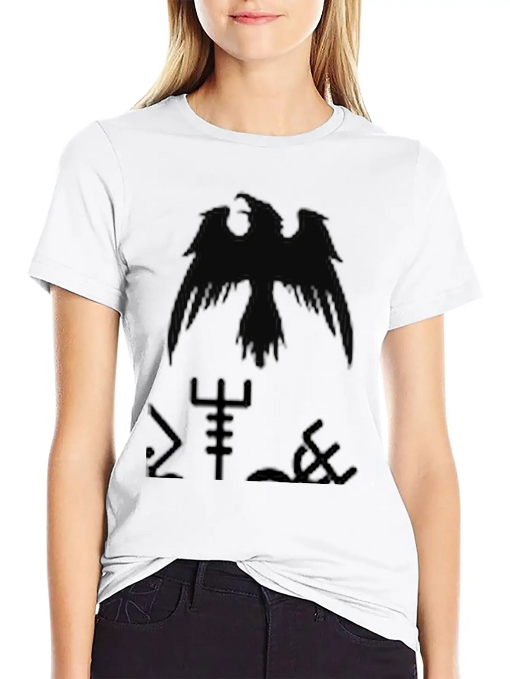 Viking Raven Wings Essential Cotton Tee For Daily Outfits – Unisex Style