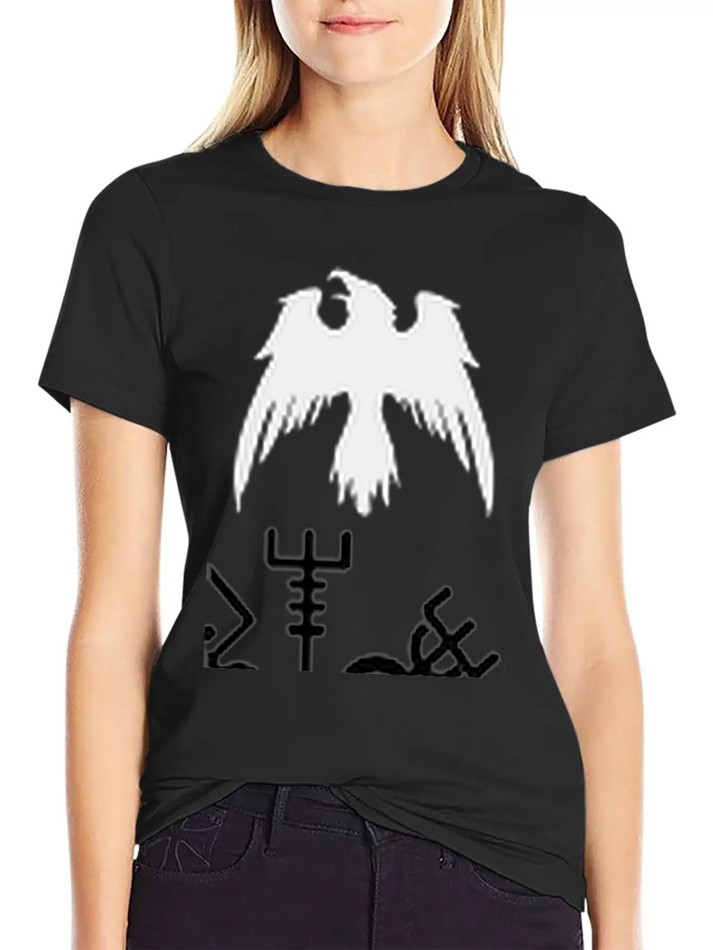 Viking Raven Wings Essential Cotton Tee For Daily Outfits – Unisex Style