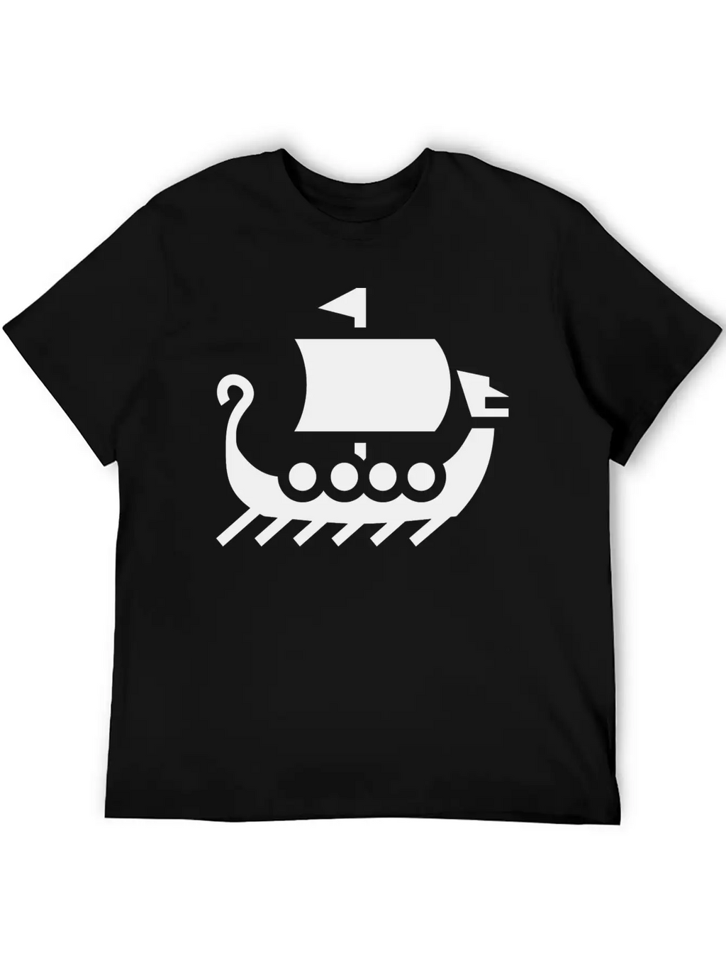 Vikings Wickinger Warrior Vikingboat Boot39 Basic Graphic T-Shirt – Daily Comfort In Soft Cotton