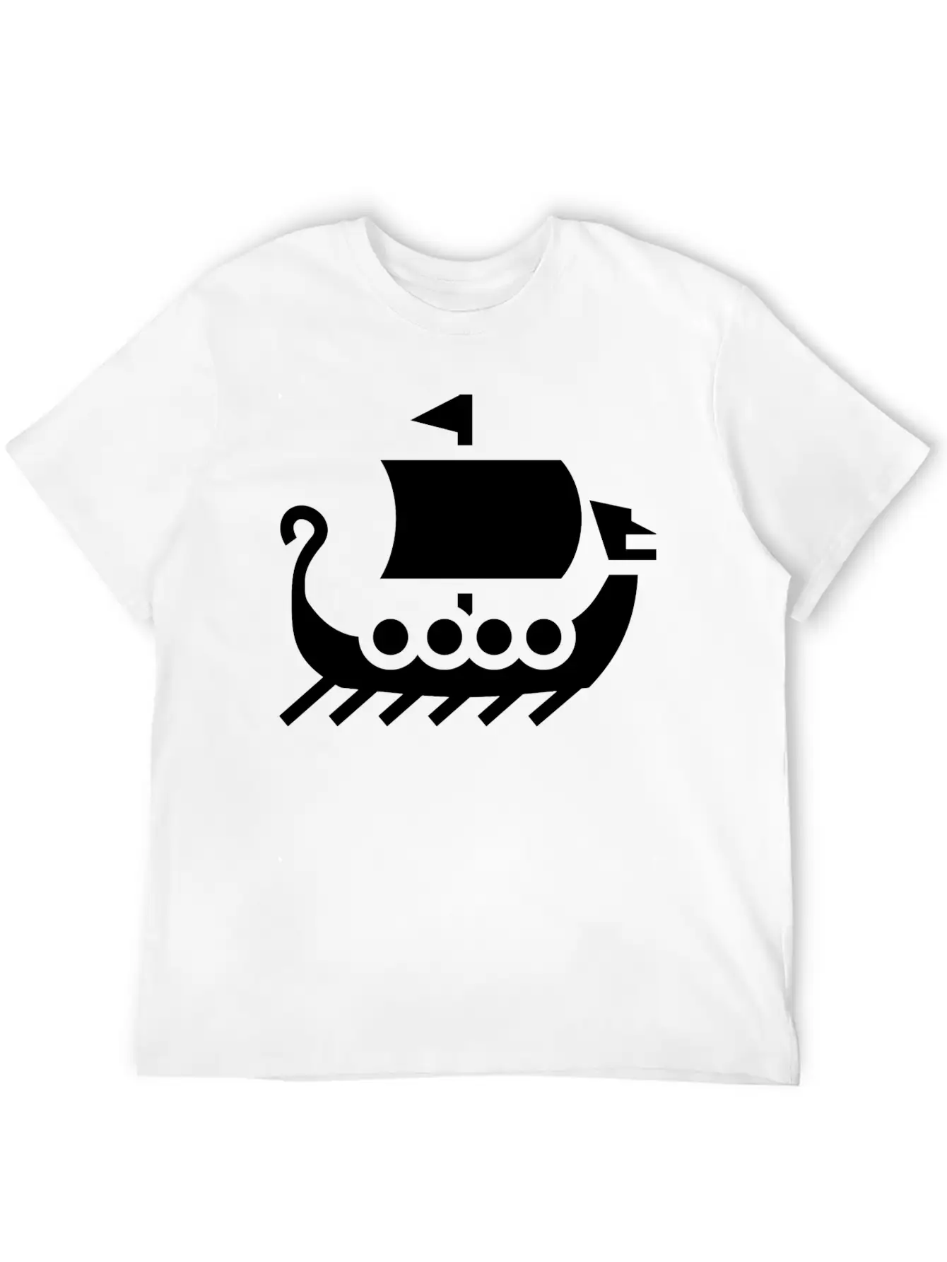 Vikings Wickinger Warrior Vikingboat Boot39 Basic Graphic T-Shirt – Daily Comfort In Soft Cotton