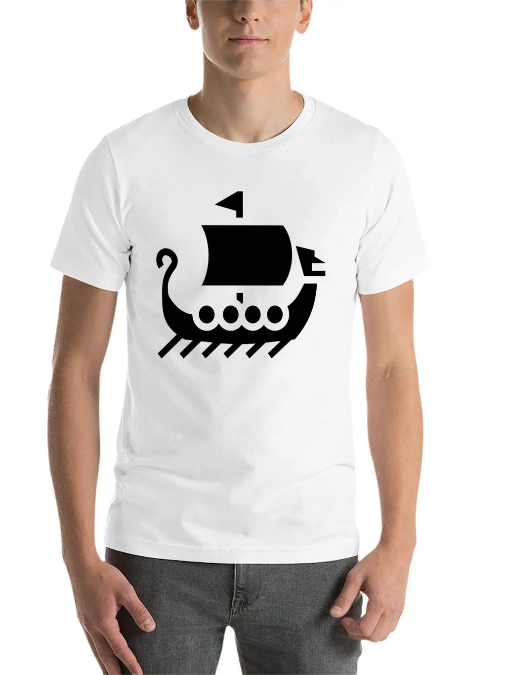 Vikings Wickinger Warrior Vikingboat Boot39 Basic Graphic T-Shirt – Daily Comfort In Soft Cotton
