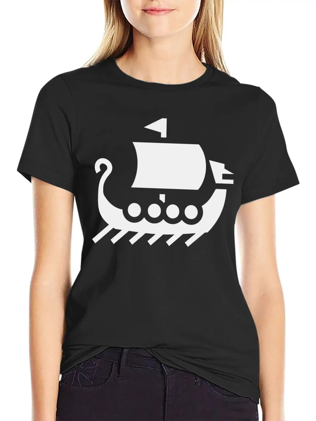 Vikings Wickinger Warrior Vikingboat Boot39 Basic Graphic T-Shirt – Daily Comfort In Soft Cotton