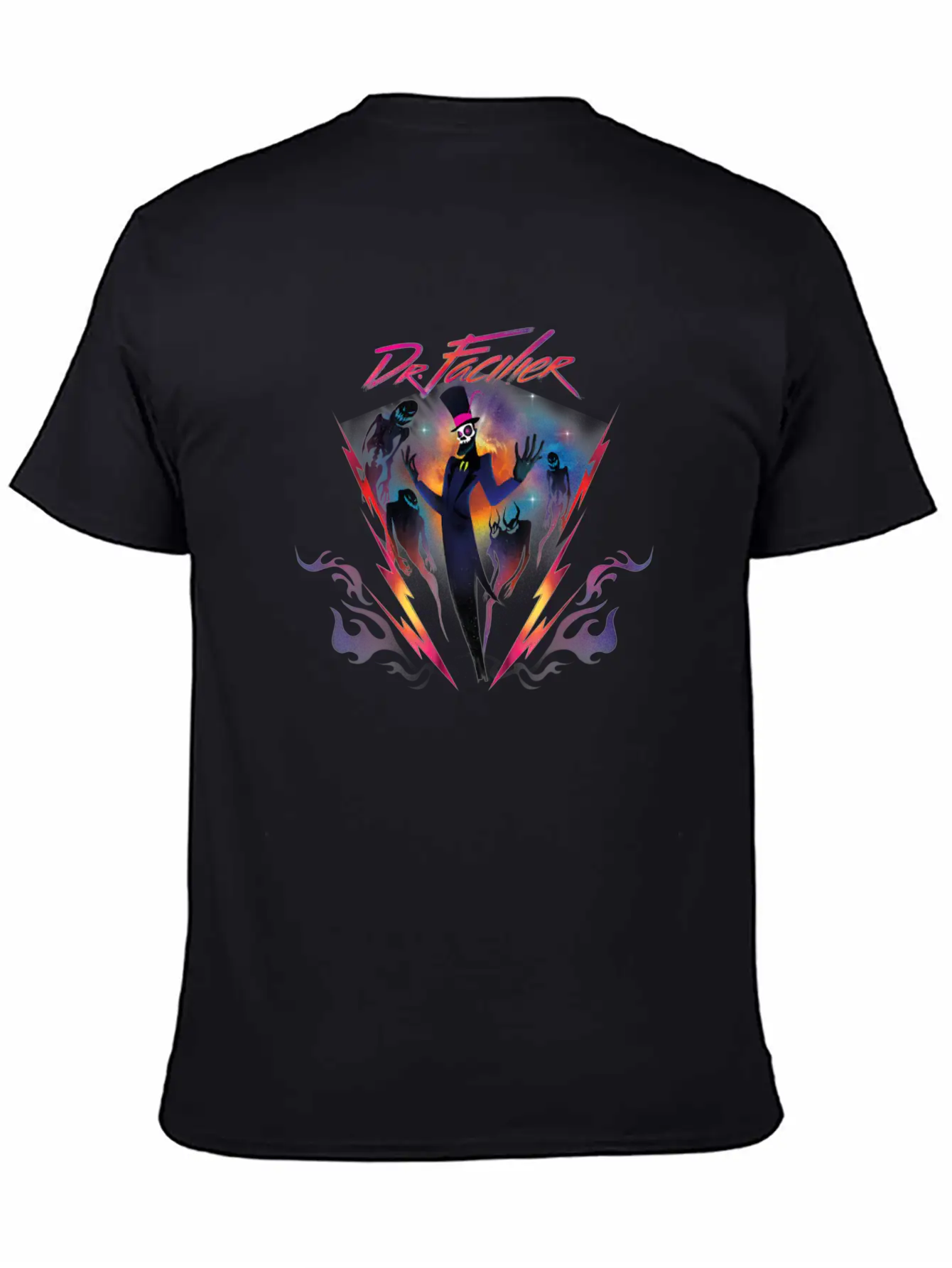 Villains Dr Facilier 90s Rock Band Neon Unisex Casual T-Shirt – Clean Design For Daily Comfort