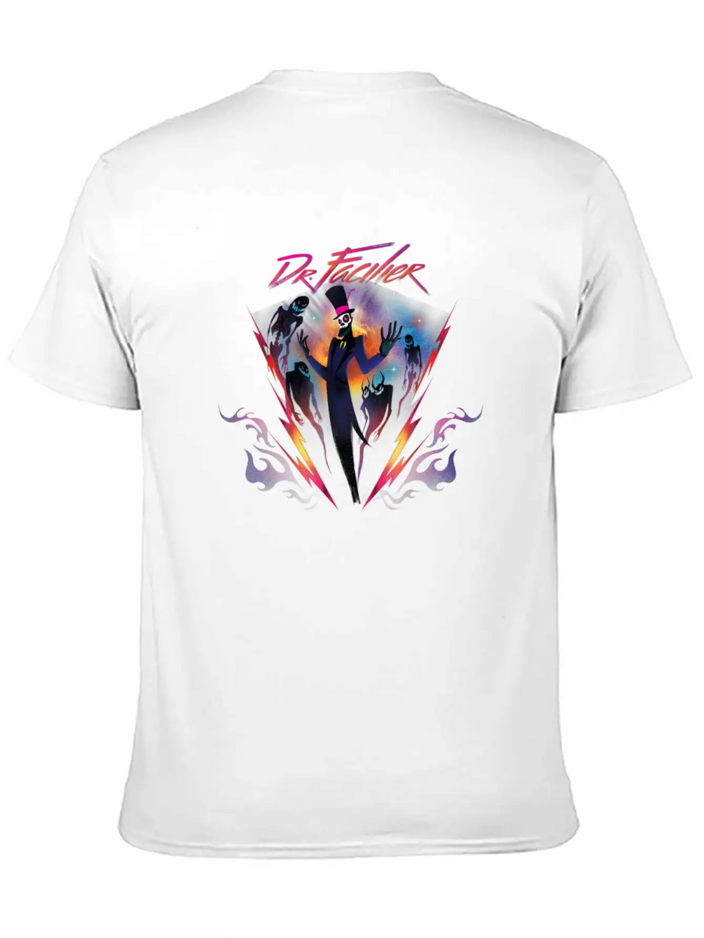 Villains Dr Facilier 90s Rock Band Neon Unisex Casual T-Shirt – Clean Design For Daily Comfort