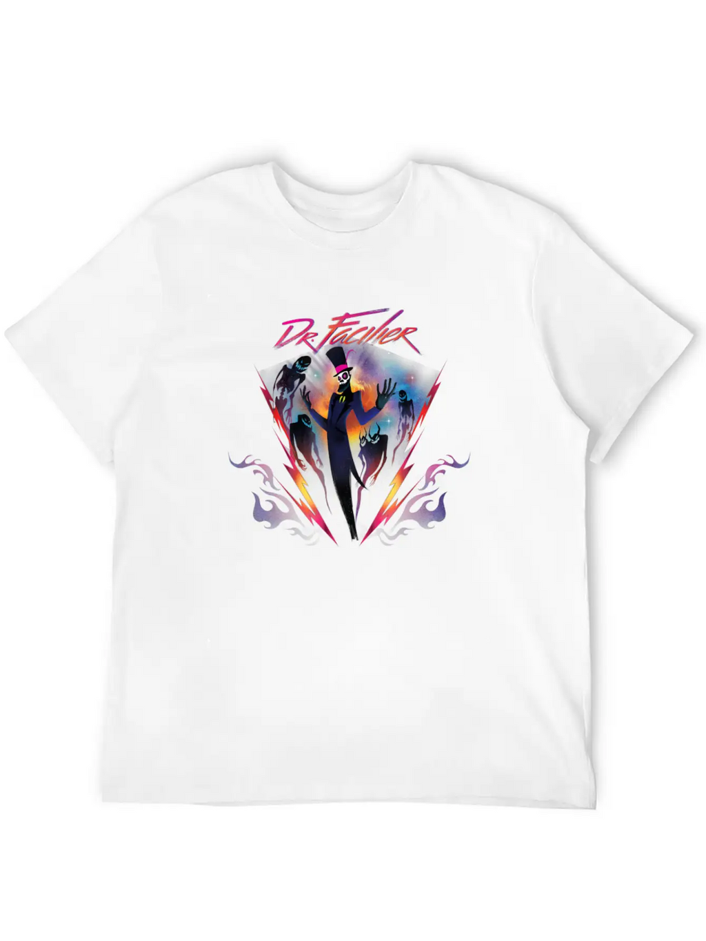 Villains Dr Facilier 90s Rock Band Neon Unisex Casual T-Shirt – Clean Design For Daily Comfort