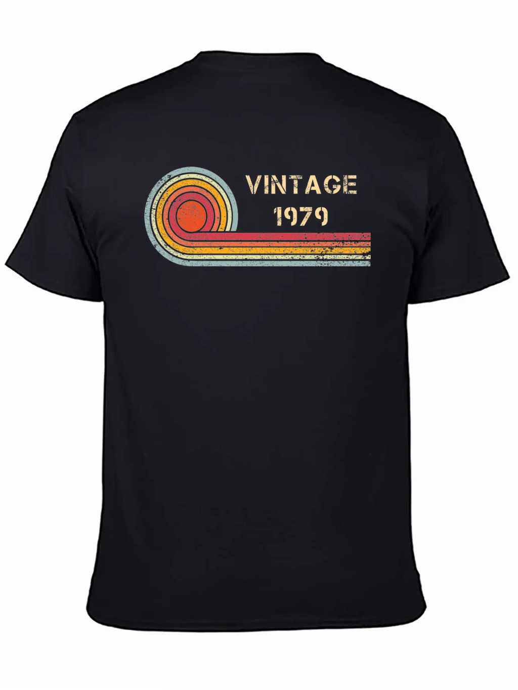 Vintage 1979 Birthday Retro Design Basic Graphic T-Shirt – Daily Comfort In Soft Cotton