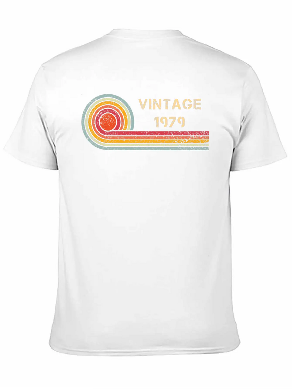 Vintage 1979 Birthday Retro Design Basic Graphic T-Shirt – Daily Comfort In Soft Cotton